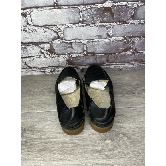 OluKai Kiele Black Leather Loafer Convertible Slip On Flats Shoes Women 9M US/39 - Picture 4 of 16